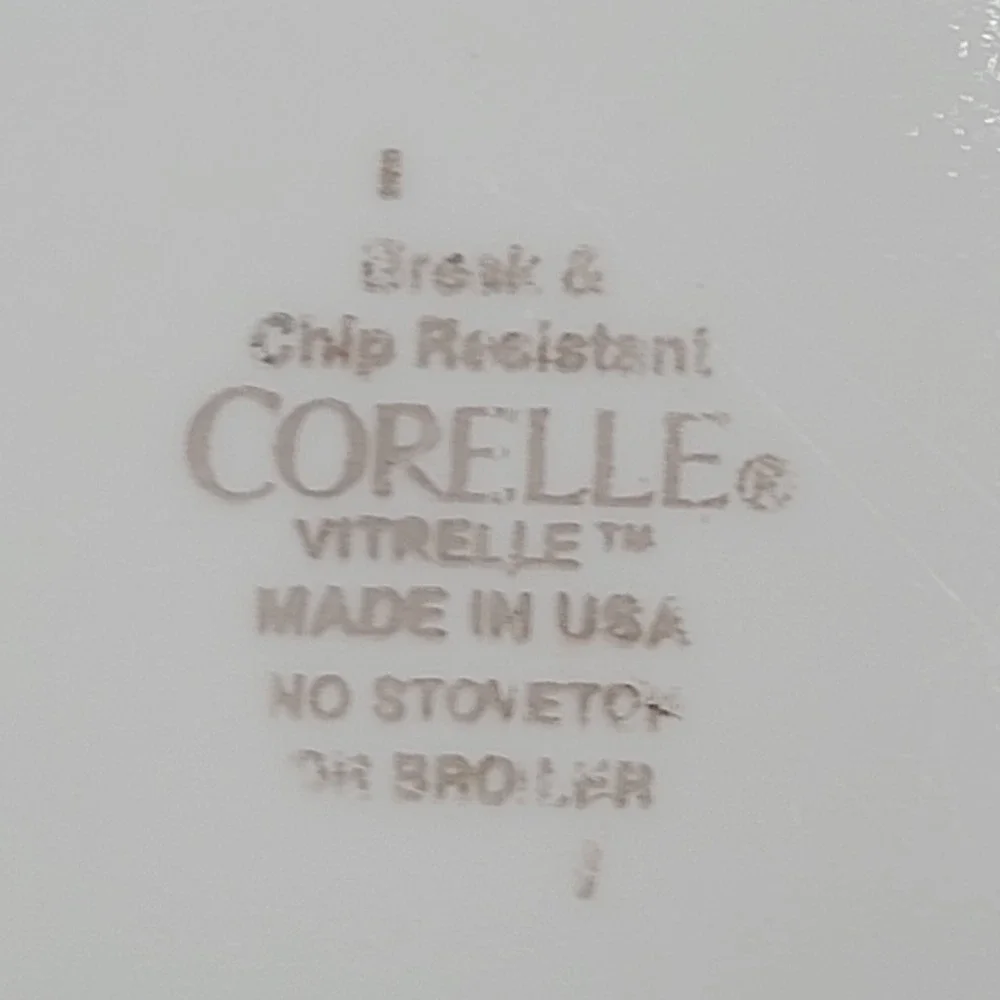 15pc Corelle Vitrelle Square Dinnerware Set Pretty Pink Flower Made in USA